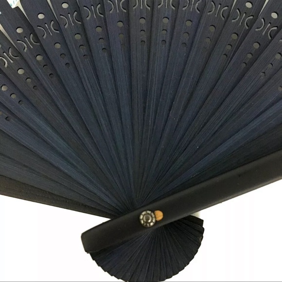 AUTH Celine RARE Triomphe Macadam Fan With Box - Picture 6 of 6